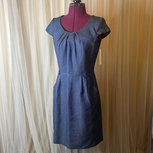 Shelby & Palmer Blue & White Polka Dot Dress Size 6